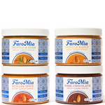 FaroMia Spreads Variety Pack: 1 x each of Vanilla Maple, Dark Chocolate, Truffle & Herb, Sicilian Spice