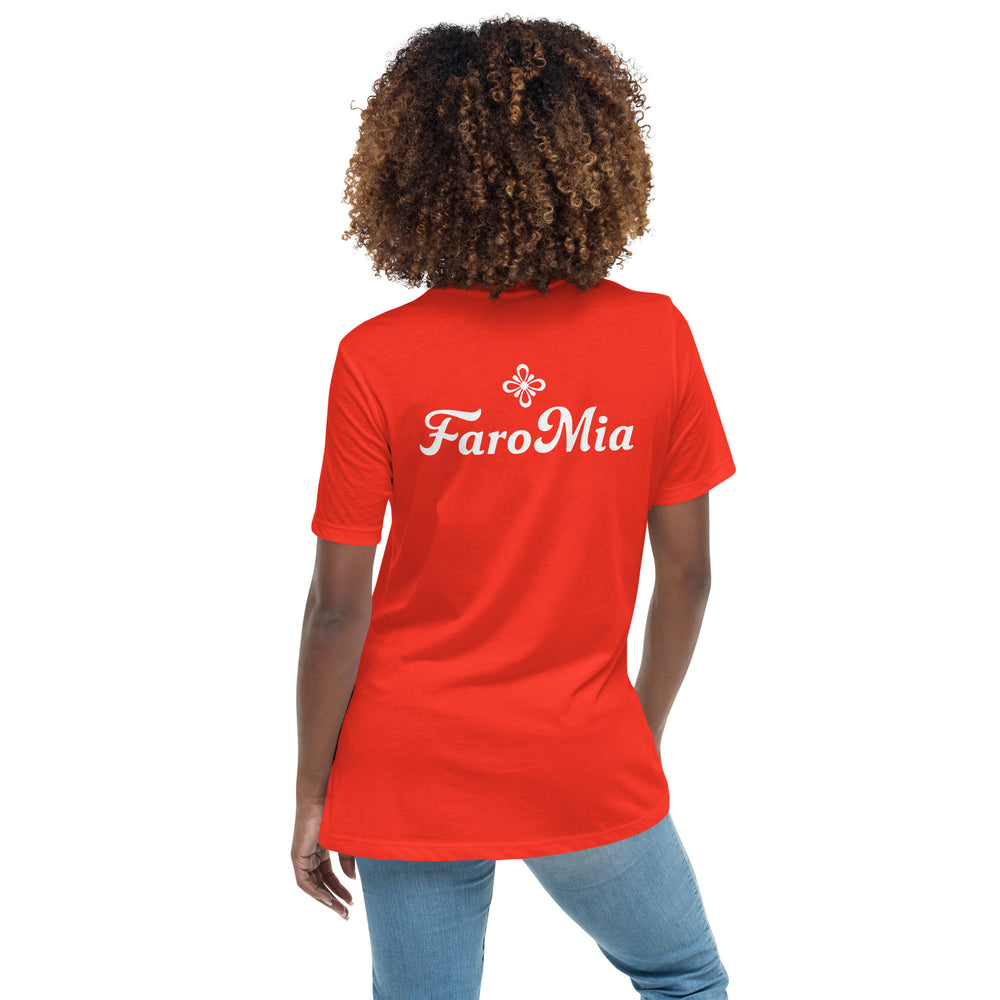 FaroMia Women's Relaxed T-Shirt - WhiteLogo
